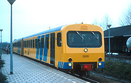 treinstel 3205 op 22 november 1981 te Delfzijl