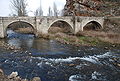 El Pisuerga, sota el pont de Cervera de Pisuerga.