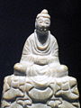 Seated Buddha, Baekje, second half of 6th century. Soapstone, h. 13.5 cm. Buyeo National Museum. Treasure No. 329.