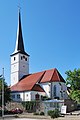 Die evangelische Laurentiuskirche in Höfingen in Baden-Württemberg. }} English: The protestant Laurentius church in Höfingen in the German Federal State Baden-Württemberg.