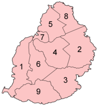 Districten van Mauritius