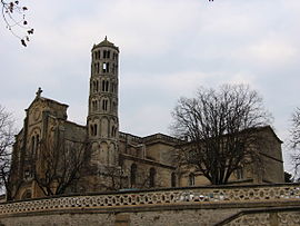 Saint-Théodorit cathedral and its Fenestrelle Tower