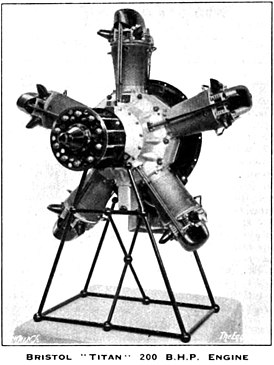 Двигатель Bristol Titan, фото 1929 г.