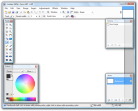 Скриншот программы Paint.NET