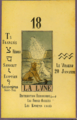 Disseny de l'arcà per al llibre de Papus Le Tarot Divinatoire. Le Livre des Mystères et les Mystères du Livre. Clef du tirage des cartes et des sorts. Avec la reconstitution complète des 78 lames du Tarot Égyptien et de la méthode d'interprétation. Les 22 arcanes majeurs et les 56 arcanes mineurs (1909).