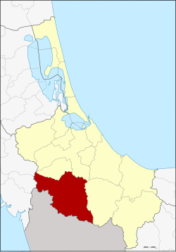 แผนที่จังหวัดสงขลา เน้นอำเภอสะเดา