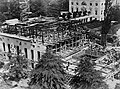 West Wing construction, 1934.