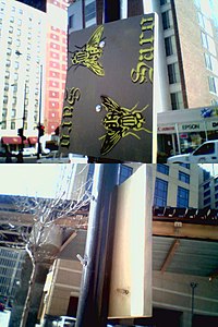 an example of Woodblock Graffiti