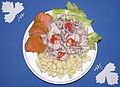 English: Typical peruvian Ceviche Español: Ceviche típico del Perú