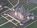 El castell de Chambord està envoltat d'aigua