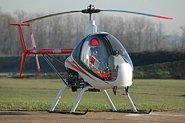 CH7 Kompress C helicopter awaiting delivery in Asti, Italy