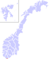 Location of Lindesnes in Norway