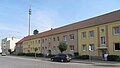 Architecture of the fifties beside the railway station