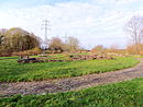 Nordostseitiges Teilareal der Römervilla an der Moseltalbrücke