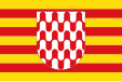 Flag of Girona, Catalonia, Spain (escutcheon)