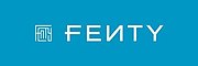 The logo of Fenty, which is shown with a blue background.