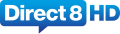 Ancien logo de Direct 8 HD du 1er avril 2010 au 7 octobre 2012.