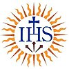 Logo Serikat Yesus. IHS: Iesu Hominum Salvator (Yesus Penyelamat Manusia)