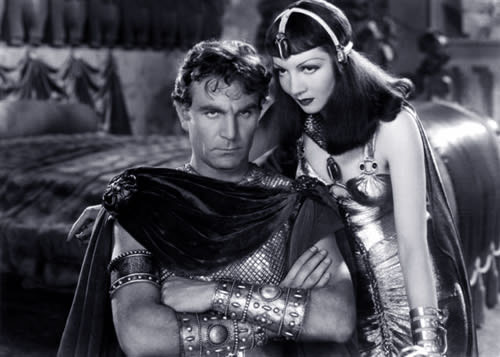 Claudette Colbert and Henry Wilcoxon in Cleopatra by Cecil B. DeMille